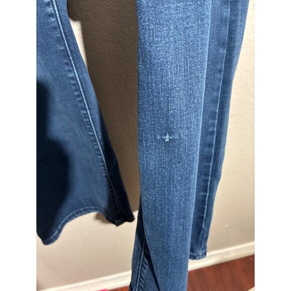 Levis 529 Jeans Womens Size 16 Curvy Bootcut Mid-Rise Stretch Dark Blue - Picture 4 of 11